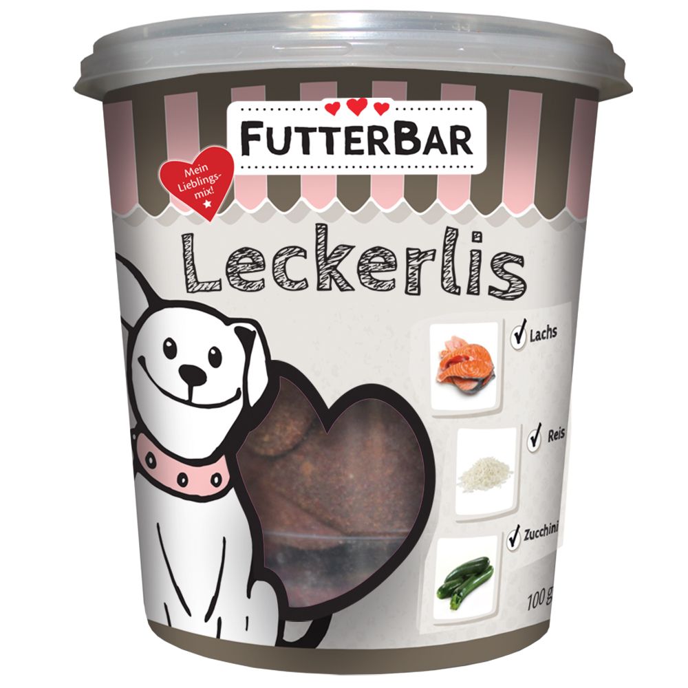 FUTTERBAR-Leckerlis - Lachs mit Reis & Zucchini 100 g FUTTERBAR-Leckerlis - Lachs mit Reis & Zucchini 100 g