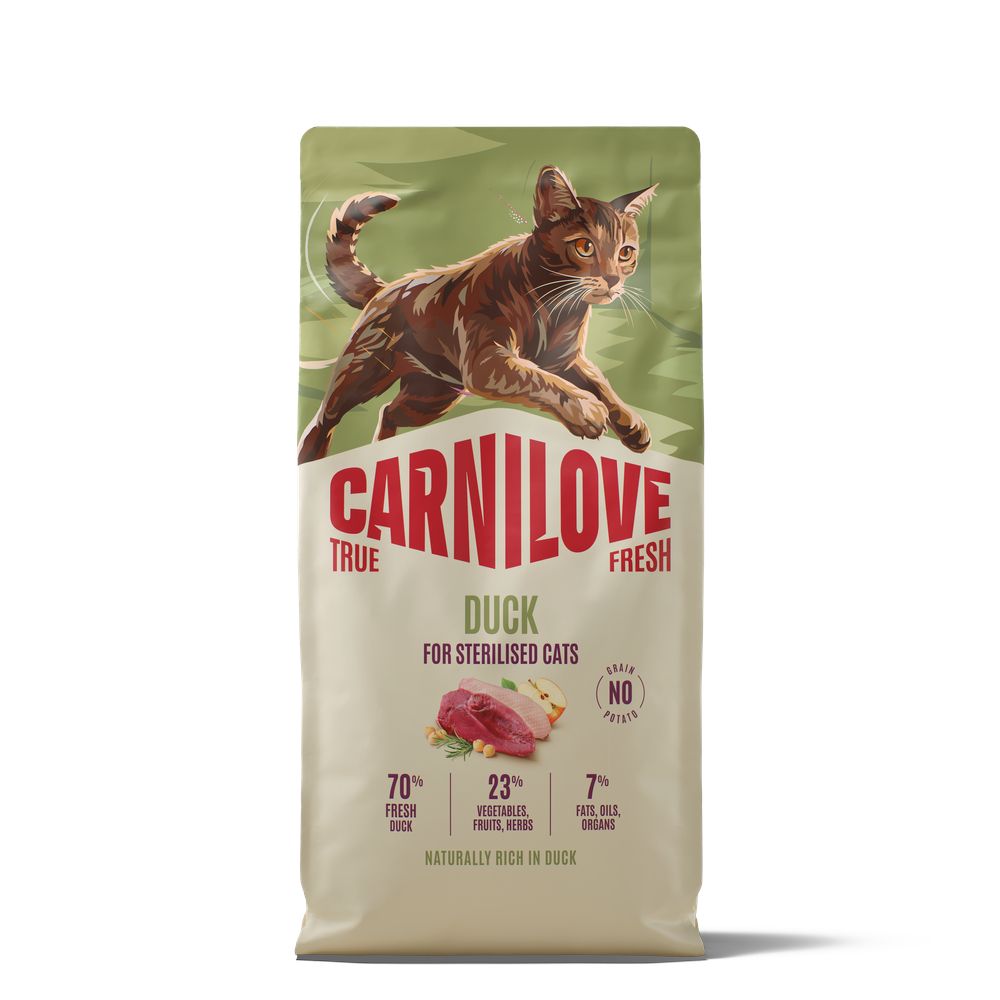 6kg Carnilove True Fresh Sterilised Adult Ente Katzenfutter trocken