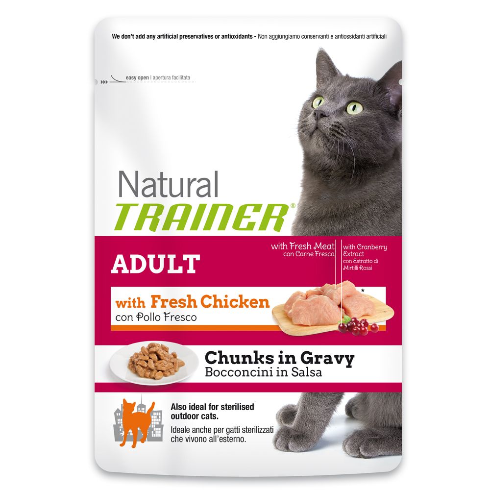 Image of Trainer Natural Adult con pollo en bolsitas - 12 x 85 g 08059149030166