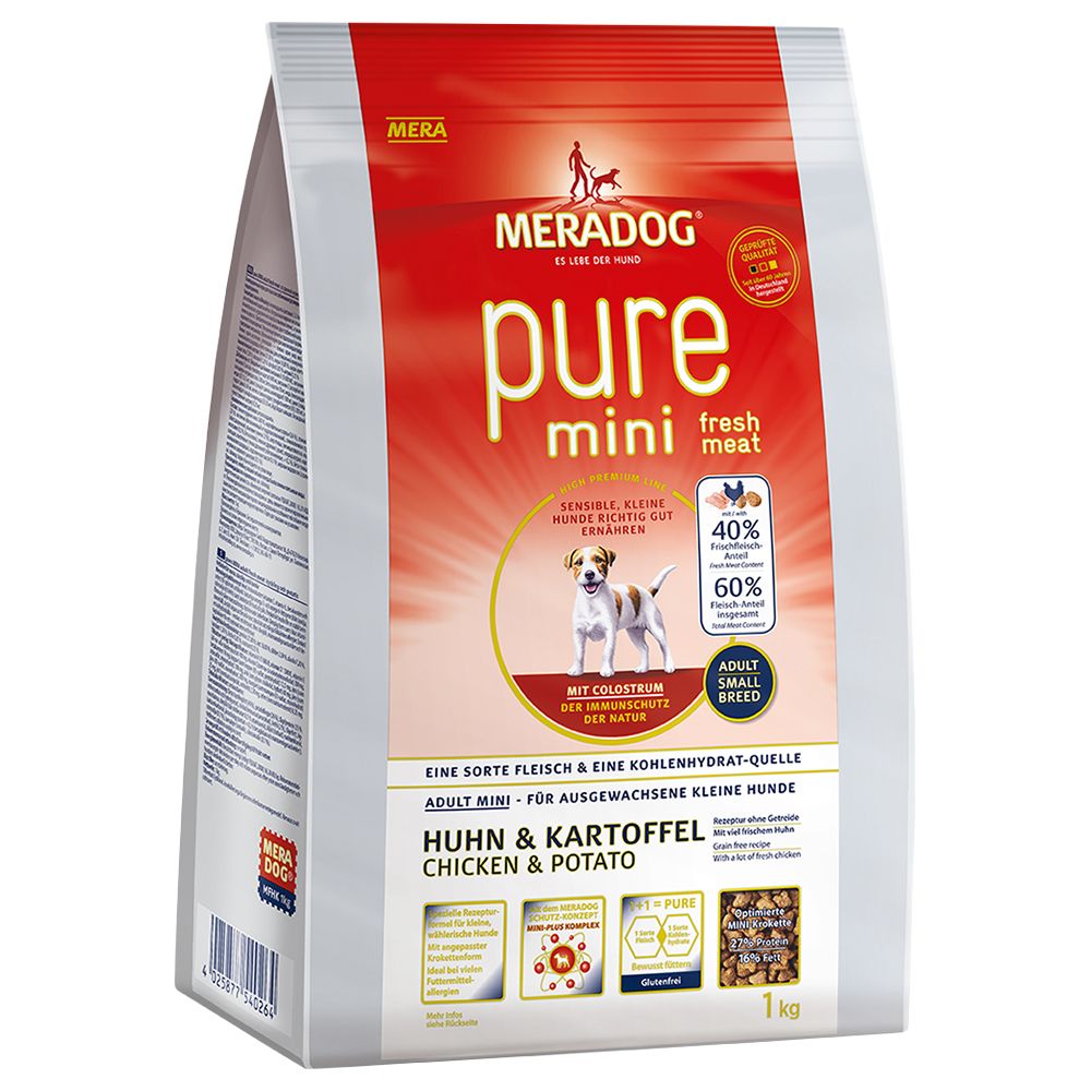Image of Meradog Pure Mini Fresh Meat High Premium con pollo y patatas - 1 kg 04025877540264