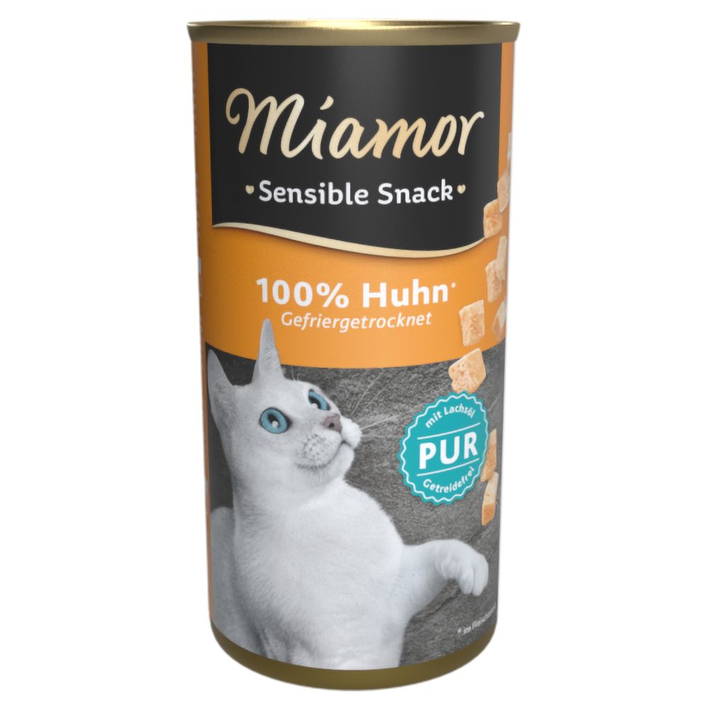 3x 30g Sensible Huhn Pur Miamor Katzensnack