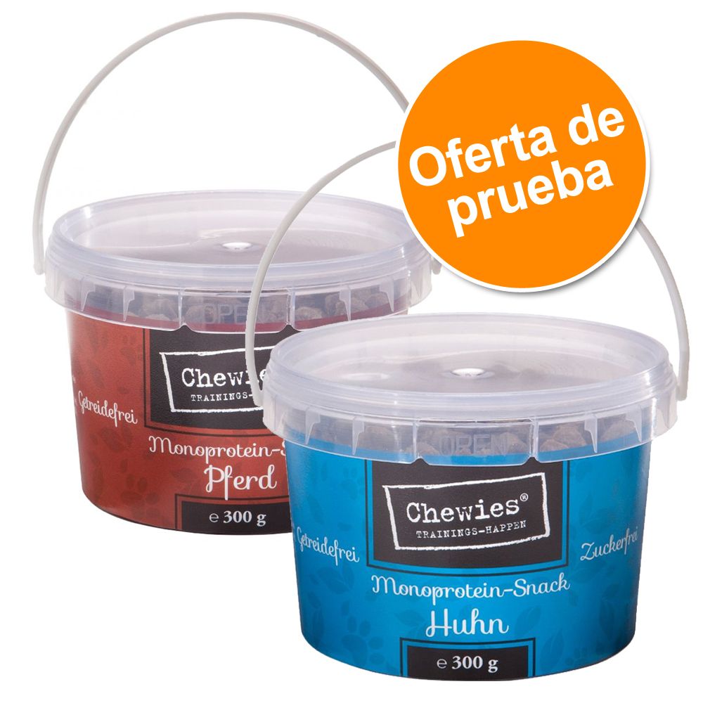 Image of Pack mixto Chewies snacks de adiestramiento para perros 2 x 300 g - Pollo y Caballo - 2 x 300 g 04260101769923
