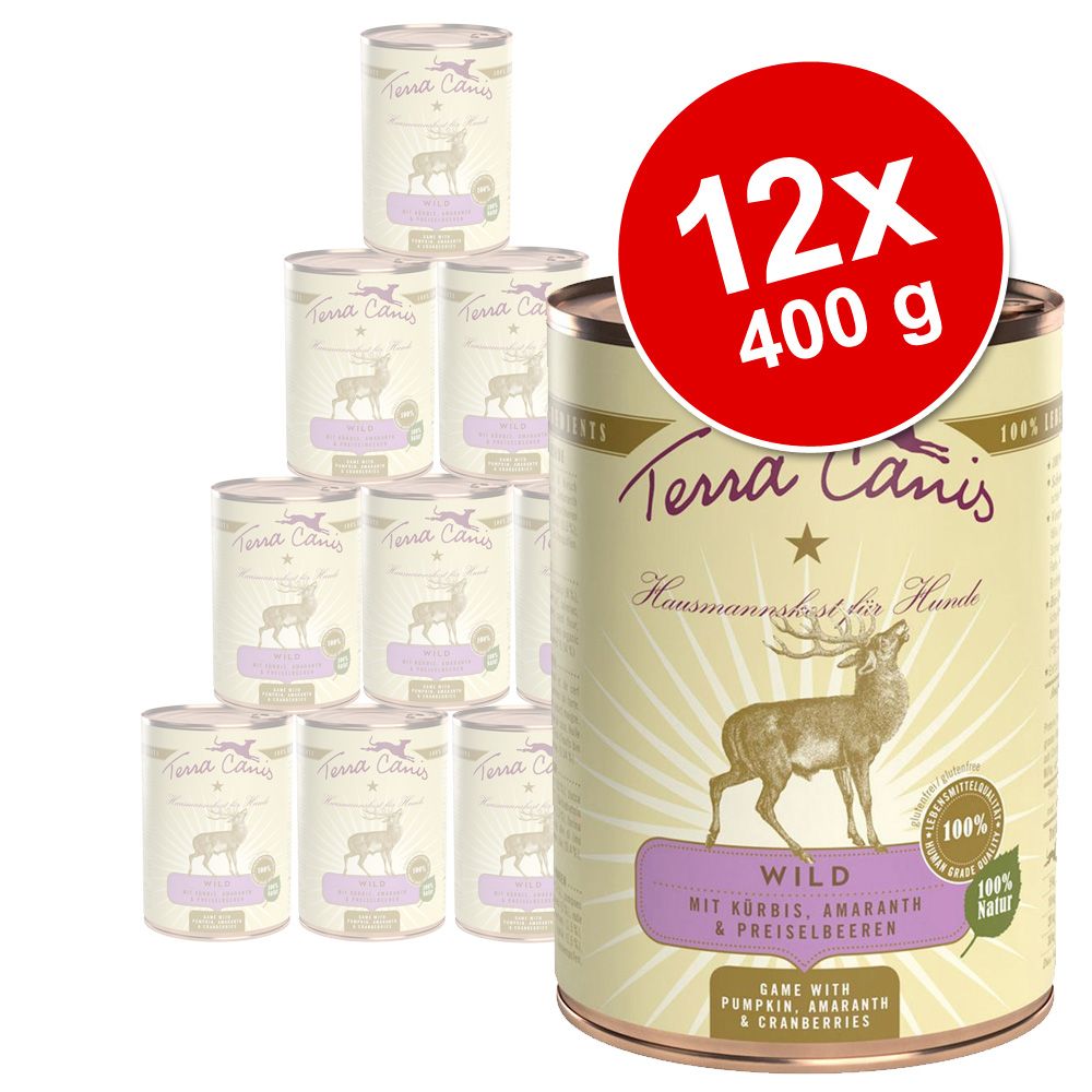 Image of Pack Ahorro: Terra Canis Menú 12 x 400 g - Caballo 04260109624149