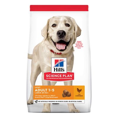 - Hill's Science Plan Adult Light Large Breed mit Huhn Hill's Science Plan Adult Light Large Breed mit Huhn