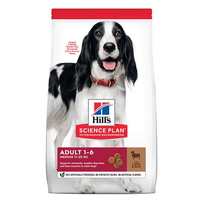 - Hill's Science Plan Adult 1-6 Medium mit Lamm & Reis Hill's Science Plan Adult 1-6 Medium mit Lamm & Reis