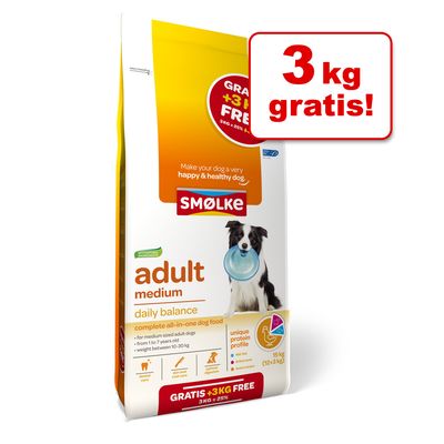 12 Kg 3 Kg 15 Kg Smolke Droogvoer Adult Maxi 15 Kg smolke kopen in de aanbieding