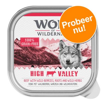 Probeerpakket Wolf Of Wilderness Adult 6 X 300 G Green Fields Lam wolf of wilderness kopen in de aanbieding