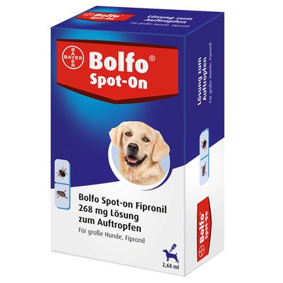 - Bolfo Spot-on große Hunde bis 40 kg Bolfo Spot-on große Hunde bis 40 kg