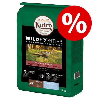 50 Nutro Wild Frontier Adult Large Kalkoen Kip 12 Kg 12 Kg nutro kopen in de aanbieding