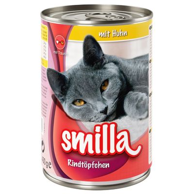 Smilla Rundvleesstukjes Kattenvoer 6 X 400 G Rund Met Eend smilla kopen in de aanbieding Smilla Rundvleesstukjes Kattenvoer 6 X 400 G Rund Met Eend smilla kopen in de aanbieding