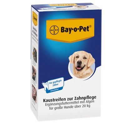 - Bay-o-Pet Zahnpflege Kaustreifen für große Hunde Bay-o-Pet Zahnpflege Kaustreifen für große Hunde
