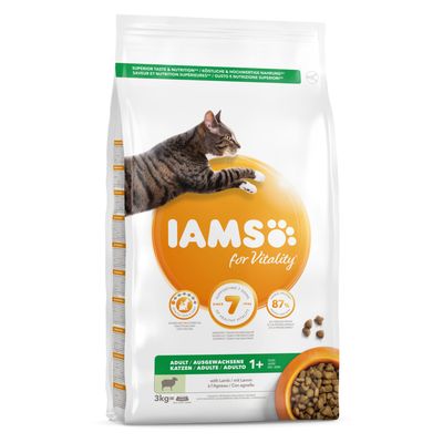 Iams Cat Adult Met Lam 3 Kg iams kopen in de aanbieding