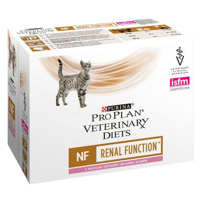 Image of Purina Pro Plan Veterinary Diets Feline NF ST/OX - Renal Function Lachs - 10 x 85 g