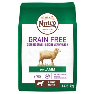 Nutro Grain Free Adult Large Lam Hondenvoer 145 Kg nutro kopen in de aanbieding