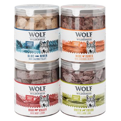 - Sparpaket Wolf of Wilderness - Gefriergetrocknete Premium-Snacks Sparpaket Wolf of Wilderness - Gefriergetrocknete Premium-Snacks