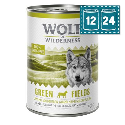 - Sparpaket Wolf of Wilderness Adult "Green Fields" - Lamm Sparpaket Wolf of Wilderness Adult "Green Fields" - Lamm