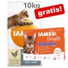 10 kg IAMS for Vitality + 12 x 85 g IAMS Delights in Gelatina gratis! - Gattino con Pollo fresco
