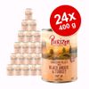 Set risparmio! Purizon Adult 24 x 400 g Alimento umido per cani - Black-Angus & Tacchino con patate dolci e mirtilli rossi