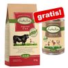 Lukullus secco + 6 x 400 umido gratis! - 15 kg Adult Veggie (pressato a freddo) + 6 x 400 g Coniglio & Selvaggina