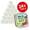 Happy Cat Minkas Duo 24 x 100 g - Pollame e agnello