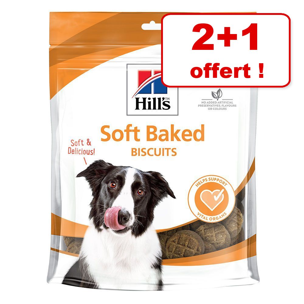 3x227g No Grain Crunchy Treats poulet, pomme Hill's Friandises pour chien