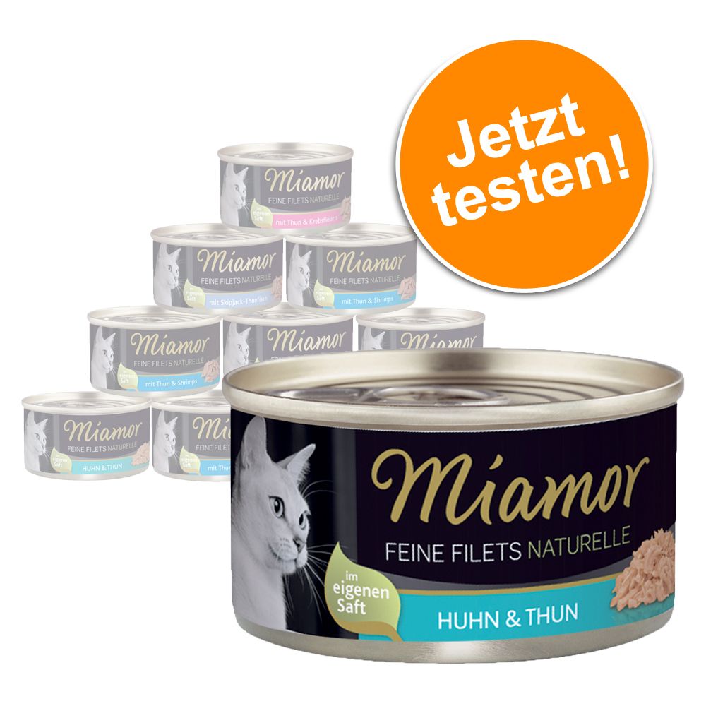 Miamor Feine Filets Naturelle Probierpaket 12 x 80 g - Mixpack I