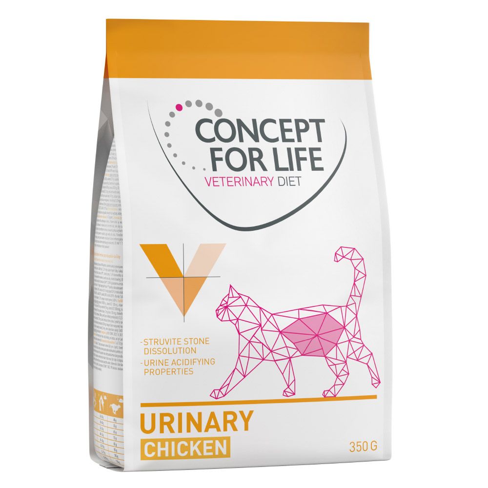 Concept for Life Veterinary Diet Urinary Katzenfutter: 350g Trockenfutter + 12x85g Huhn Nassfutter