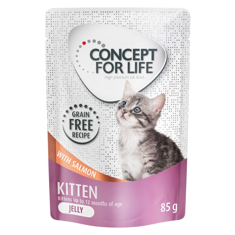 24 x 85 g Concept for Life Kitten Lachs getreidefrei - in Gelee
