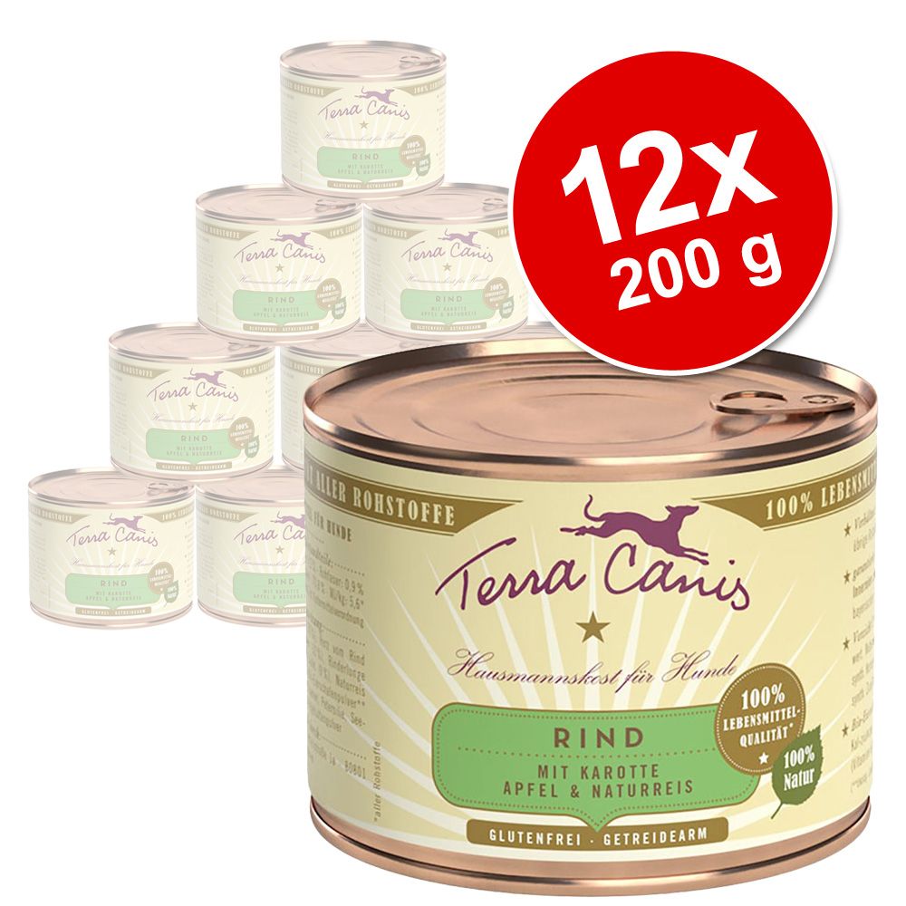 Image of Pack Ahorro: Terra Canis Menú 12 x 200 g - Pack mixto de la granja 04260109620301