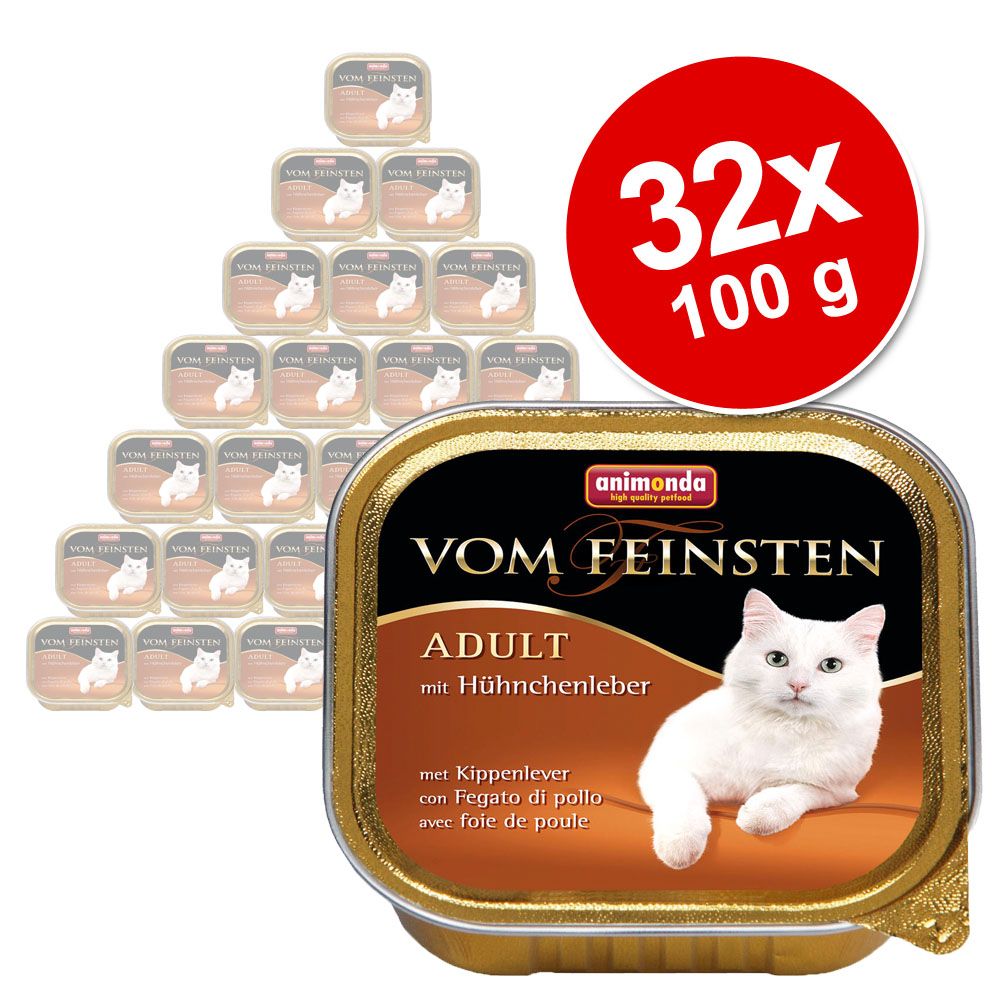 Image of Animonda vom Feinsten Adult 32 x 100 g - Megapack - Ave y ternera 04017721832007