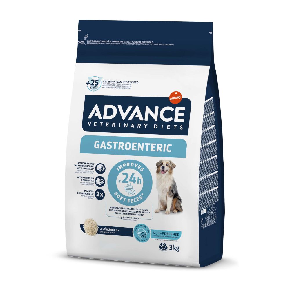 12kg Veterinary Diets Gastroenteric Advance Hundefutter trocken