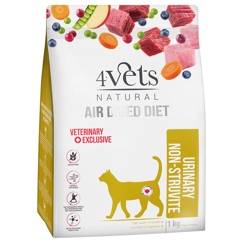 1kg 4Vets Urinary Trockenfutter für Katzen