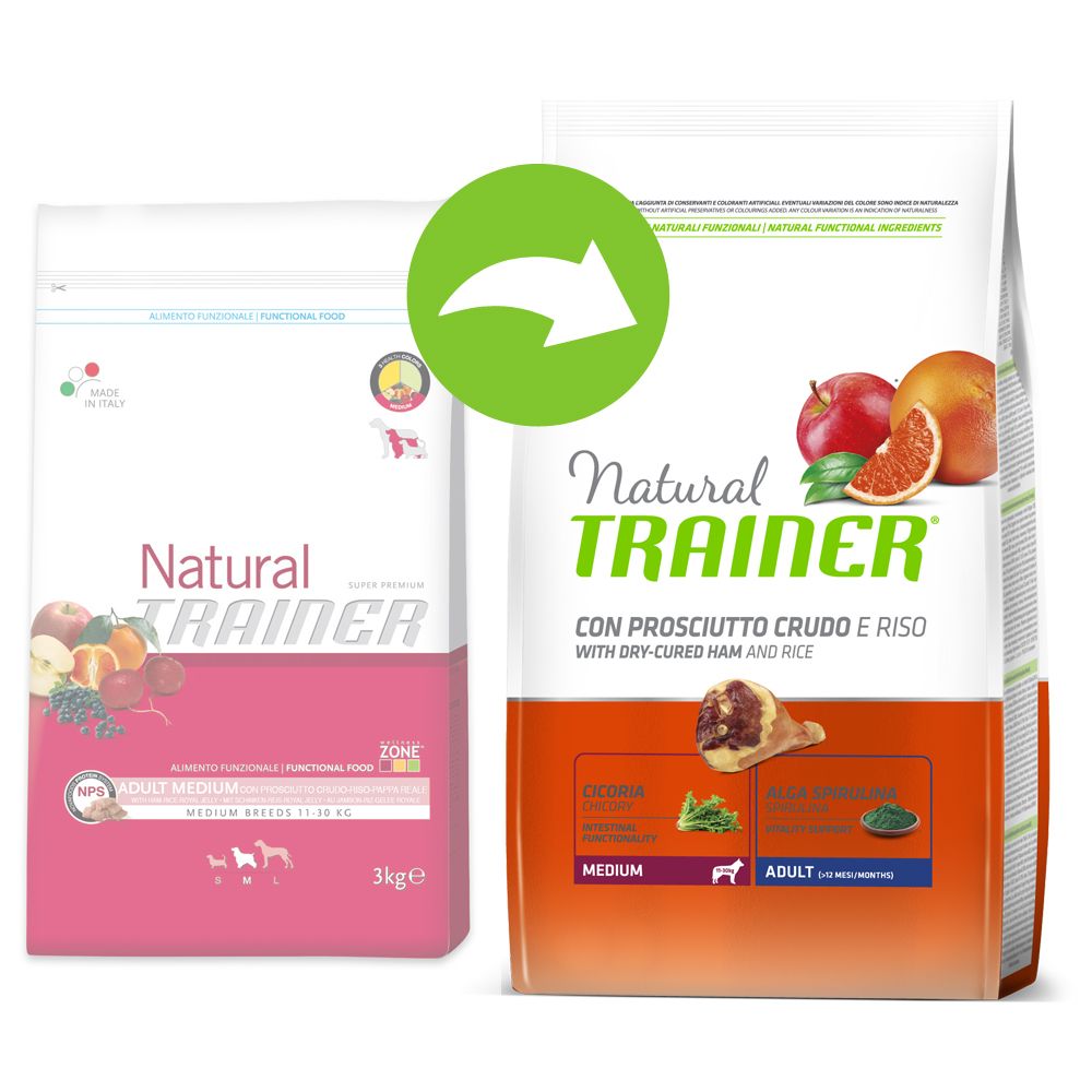 Image of Trainer Natural Adult Medium con jamón - 12 kg 08015699006822