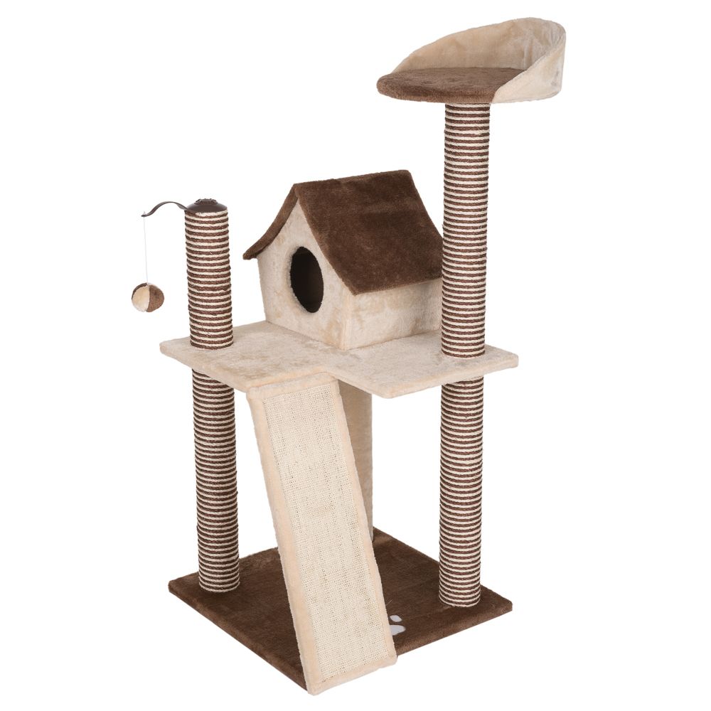 Cat´s Home -raapimispuu – ruskea / beige