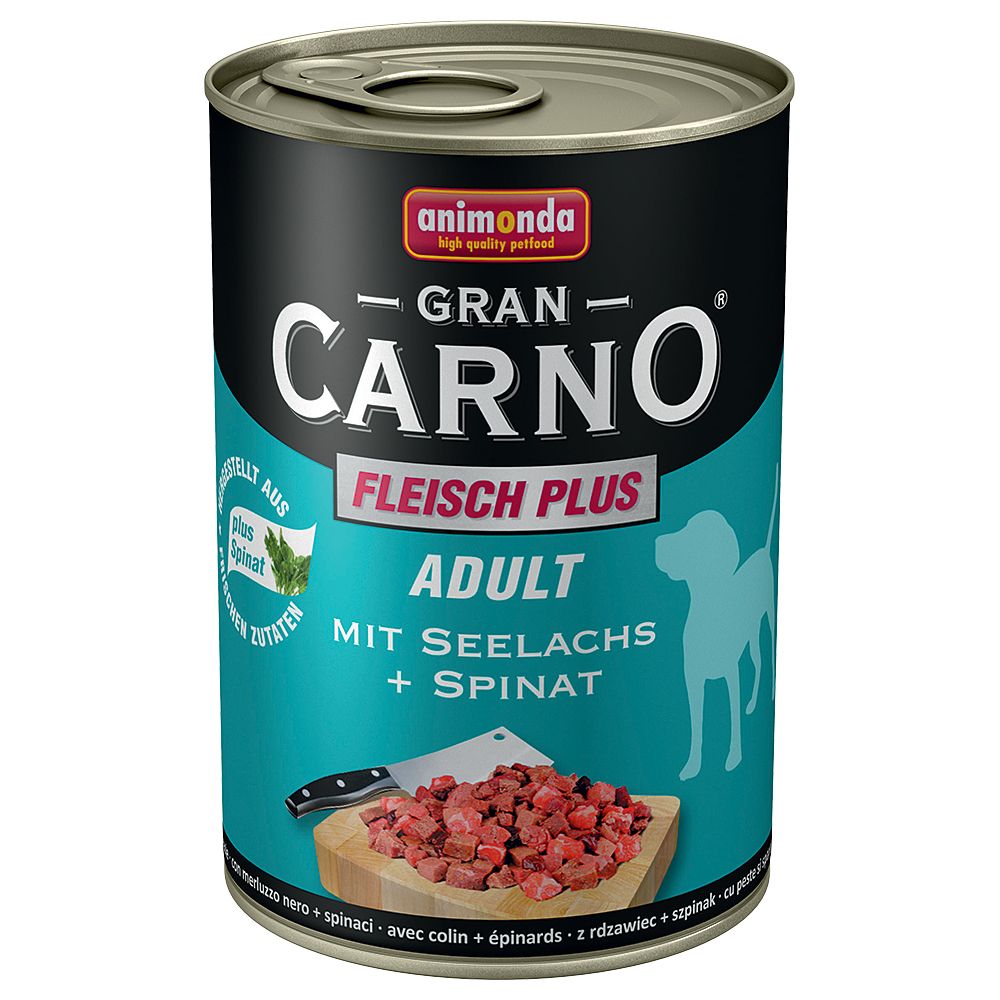 Image of Animonda GranCarno Adult Plus 6 x 400 g - Vacuno y ciervo con manzana 04017721827539