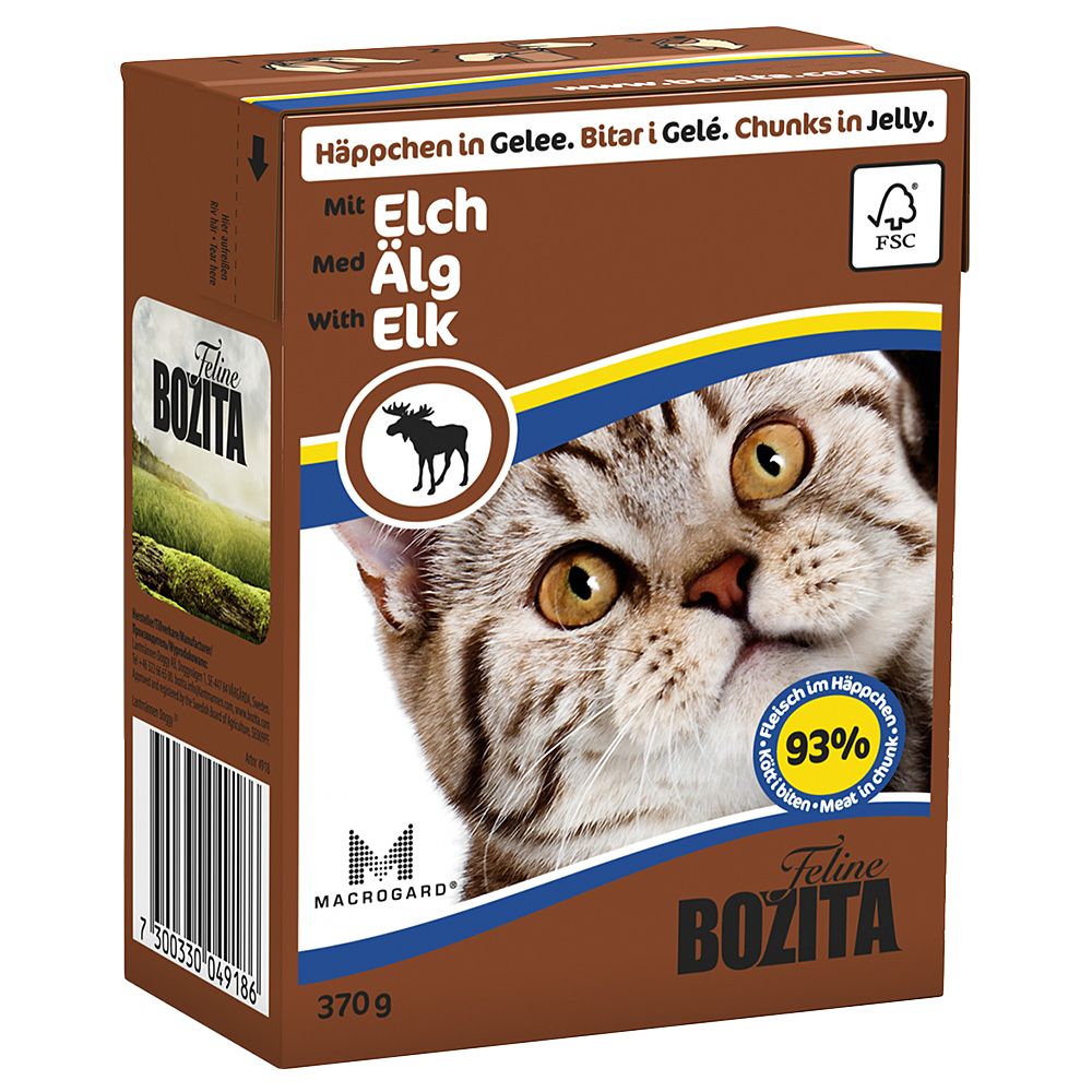 6x370g Bouchées en gelée lapin Bozita - Nourriture pour Chat