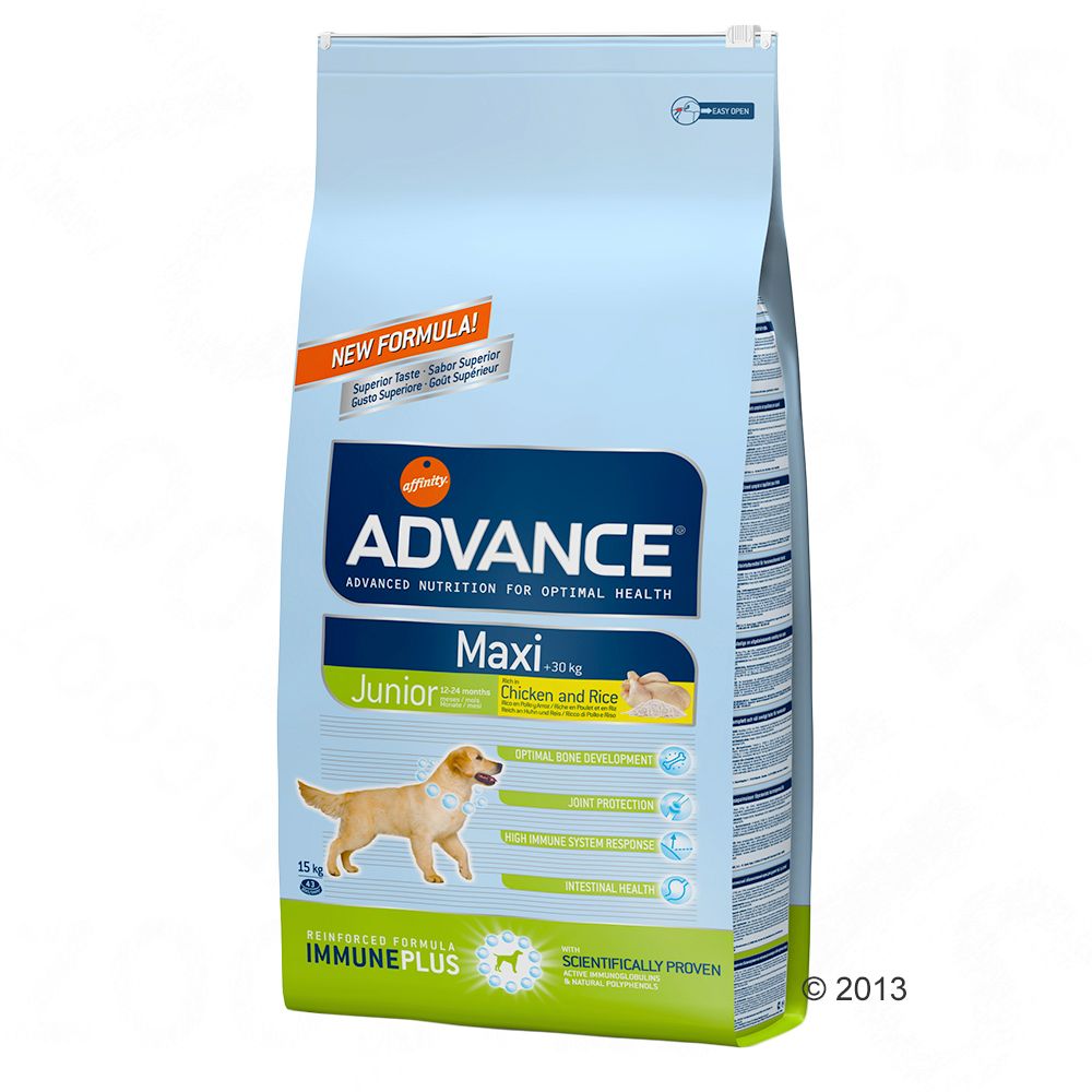 Image of Advance Maxi Junior con pollo - 15 kg 08410650150550