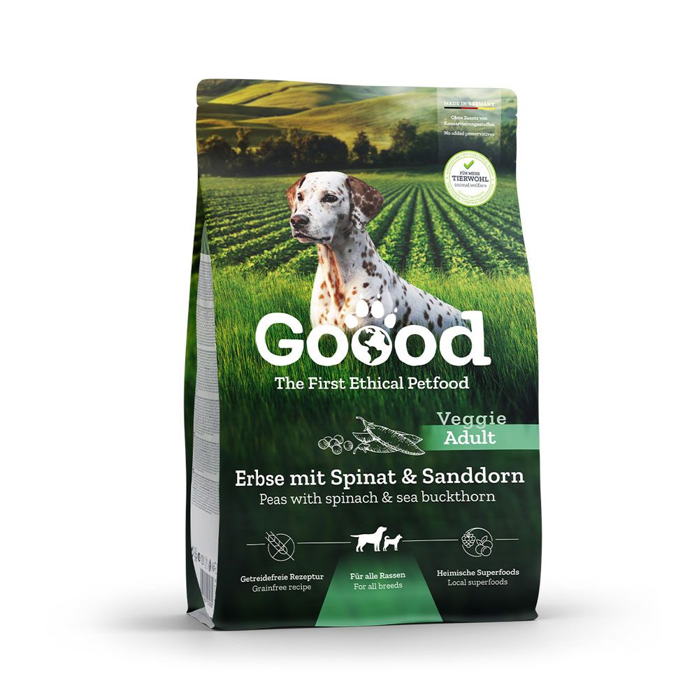 Goood Adult Veggie Erbse mit Spinat & Sanddorn.- 10 kg