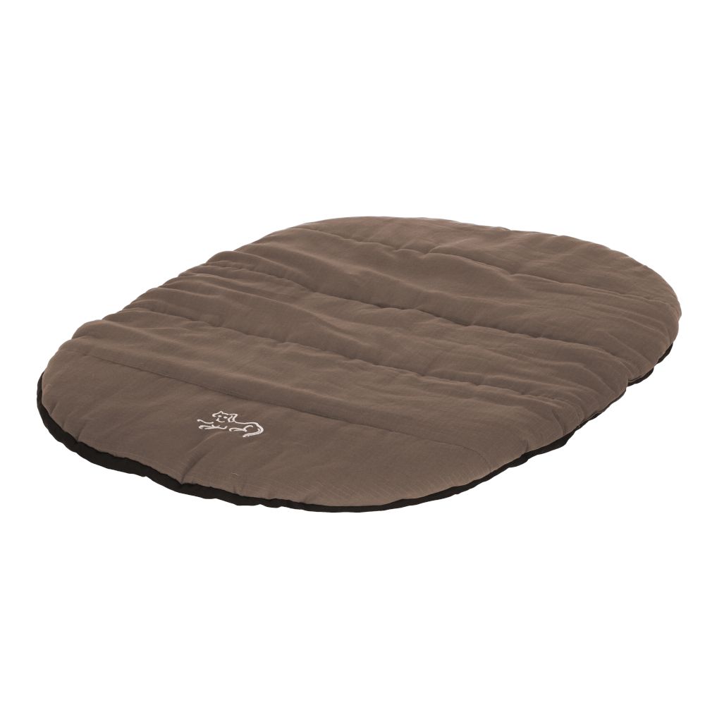 Kerbl Pet Traveller Reisekissen mit Hülle, taupe.- L 85 x B 65 x H 3 cm
