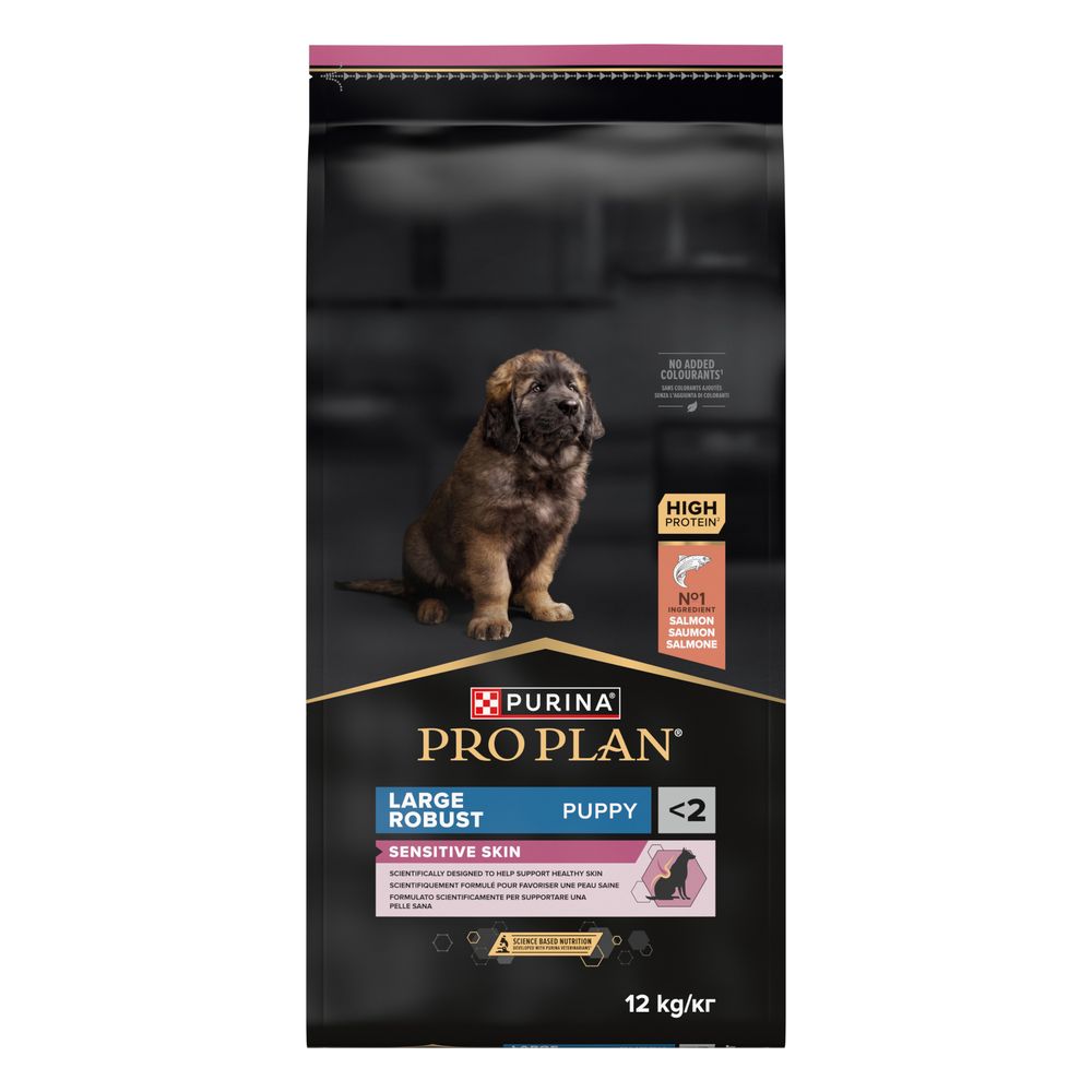 2x 12kg PURINA PRO PLAN Large Robust Puppy Sensitive Skin Lachs Hundefutter trocken