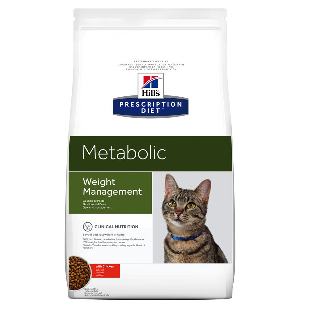 1,5kg Metabolic Weight Management poulet Hill's Prescription Diet - Croquettes pour chat