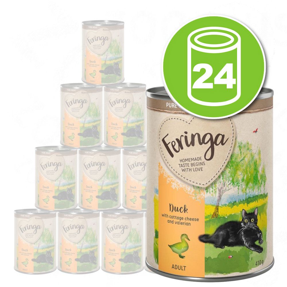 24x410g Feringa Menus à la viande lot mixte - Pâtée pour chat