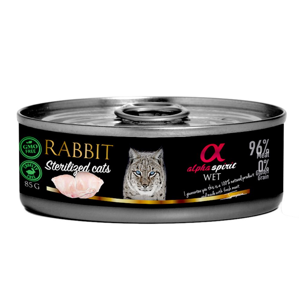 Alpha Spirit Sterilized Cats 18 x 85 g - Ente