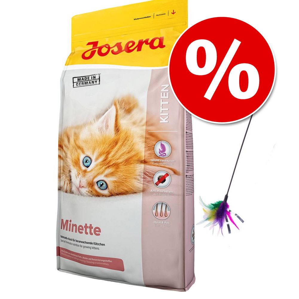 2 kg Josera Minette + Federwedel zum Sonderpreis! - Probierangebot