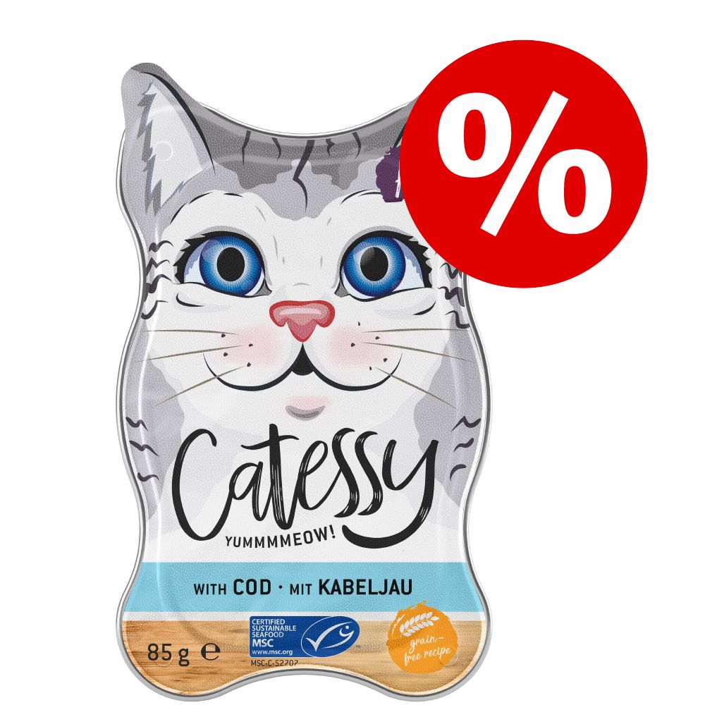 Sparpaket: Catessy Sch�lchen 36 x 85 g - Pat� mit Kalb