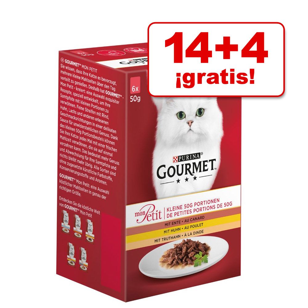 Image of Gourmet Mon Petit 18 x 50 g en oferta: 14 + 4 ¡gratis! - Ave 07613034581266