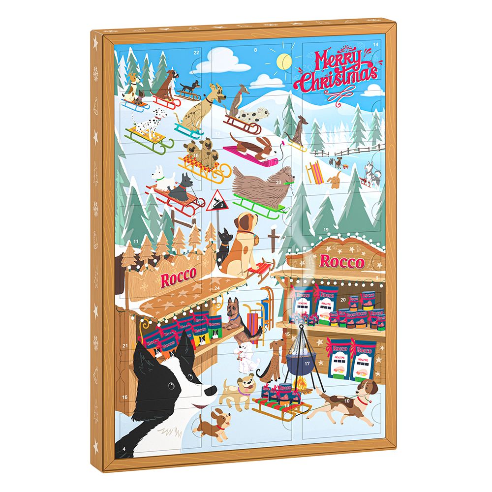 192g Calendar de Advent Rocco Snackuri câini