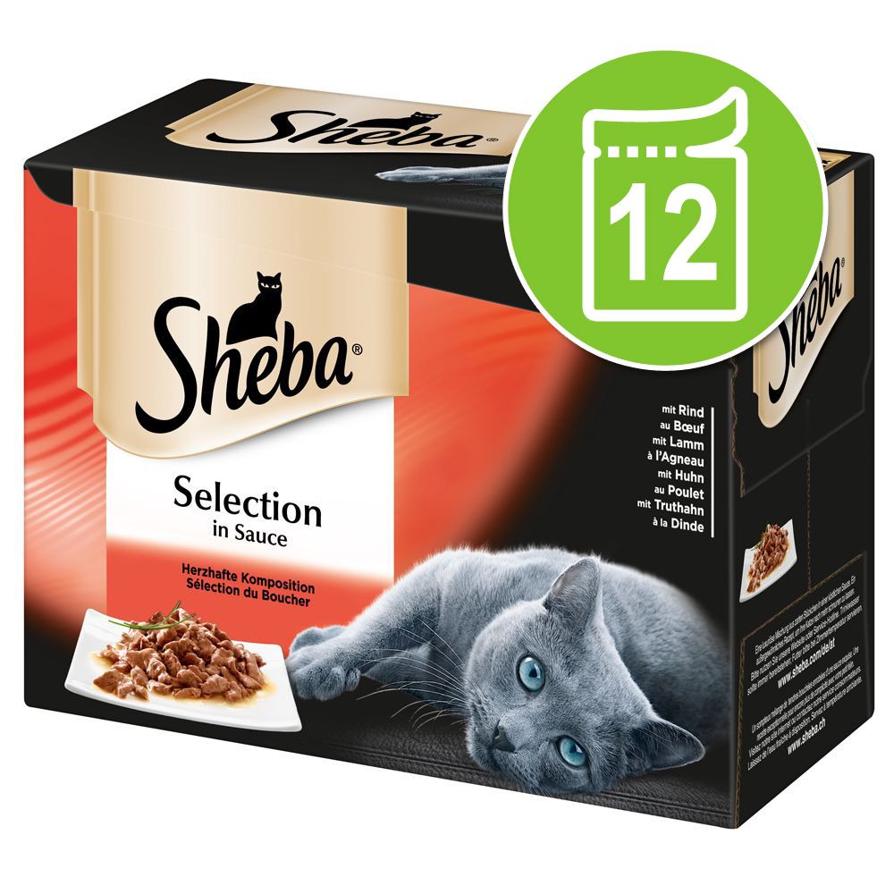 Image of Sheba 12 x 85 g en sobres Multireceta - Selección de aves en gelatina 04770608255664