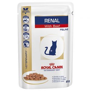 Royal Canin Veterinary Diet Renal - Hrană umedă Vită 12 x 85 g