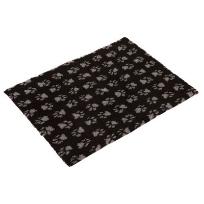 Image of Vetbed® Isobed SL Hundedecke Paw, schwarz/grau - L 100 x B 75 cm